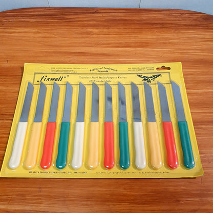 Stainless steel multi purpose knives pack of 12