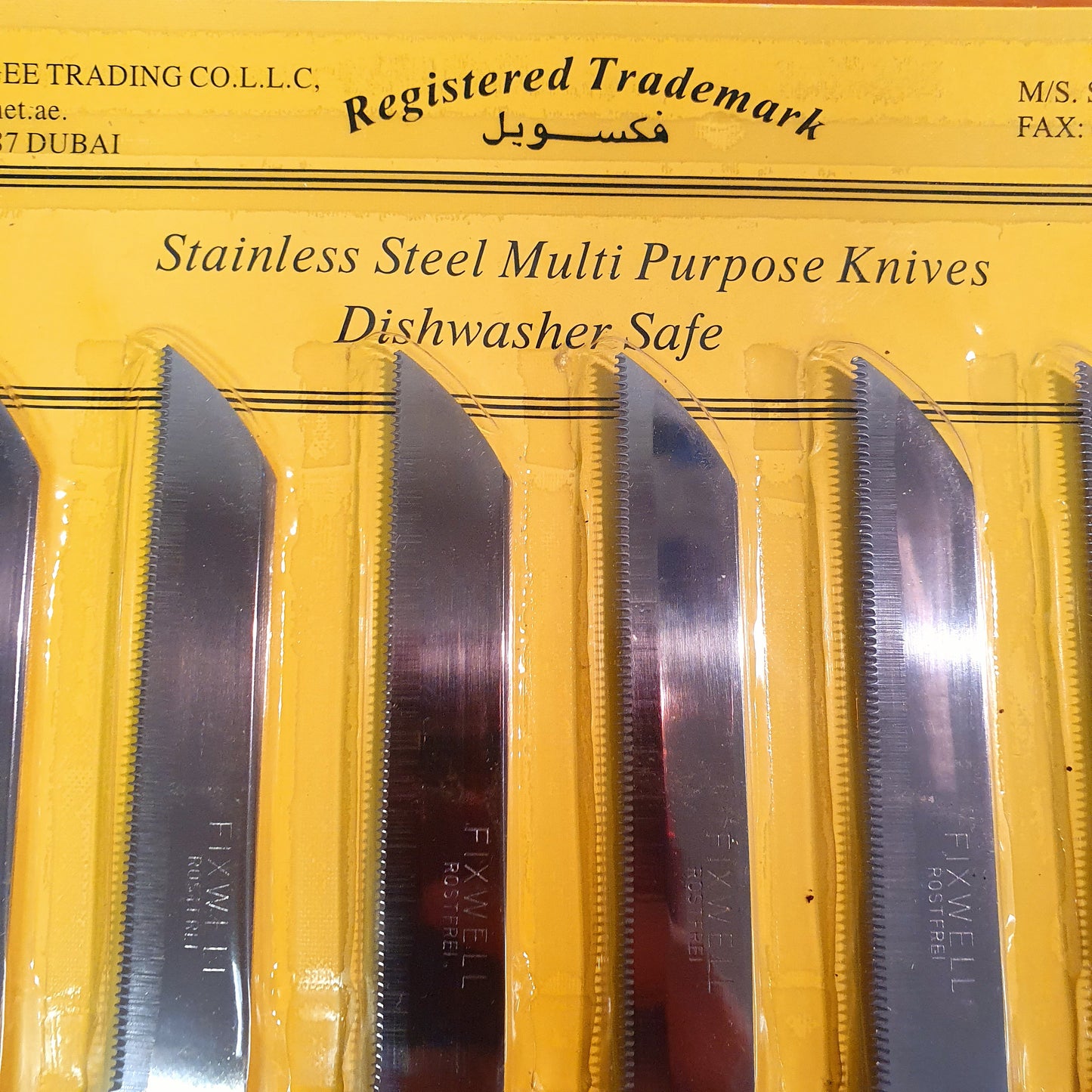 Stainless steel multi purpose knives pack of 12