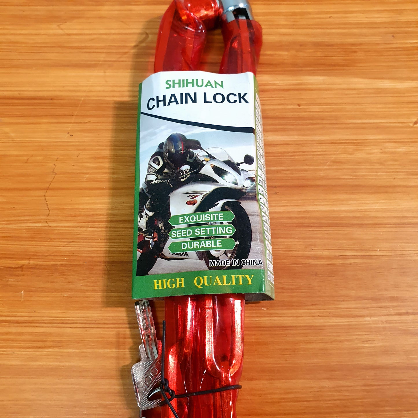 Steel Wire lock with 2 keys