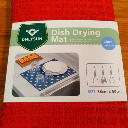 Dish and  cutlery drying mat