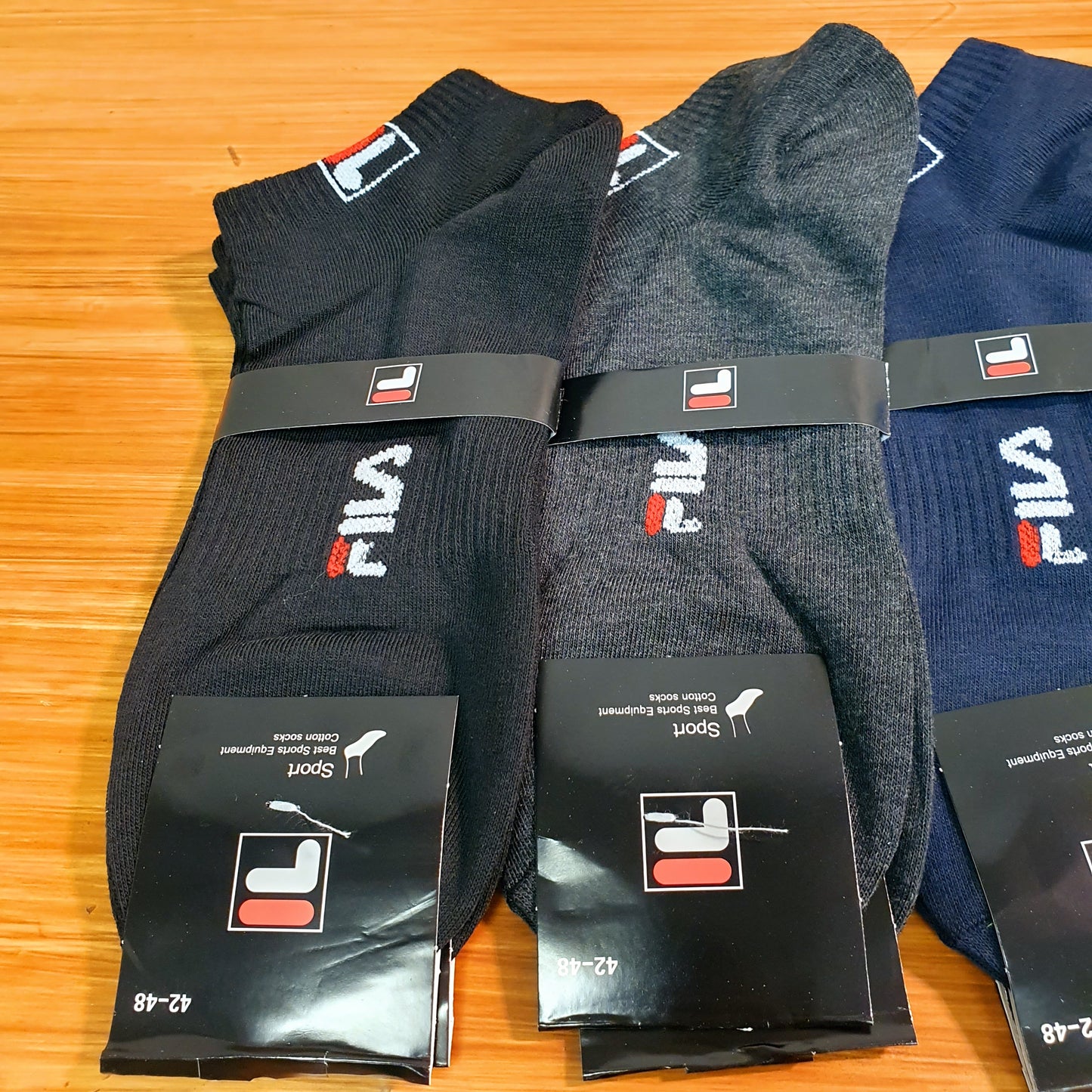 Ankle socks pack of 10 multi colored Tomy and Fila