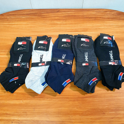 Ankle socks pack of 10 multi colored Tomy and Fila
