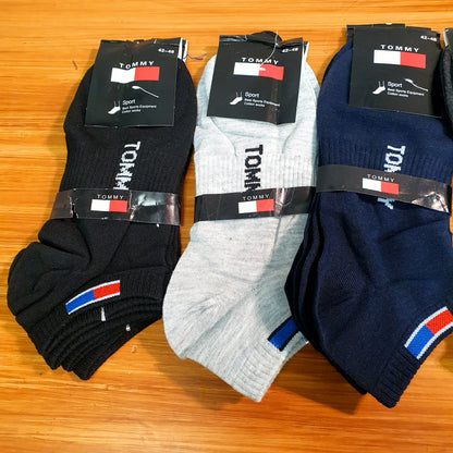Ankle socks pack of 10 multi colored Tomy and Fila