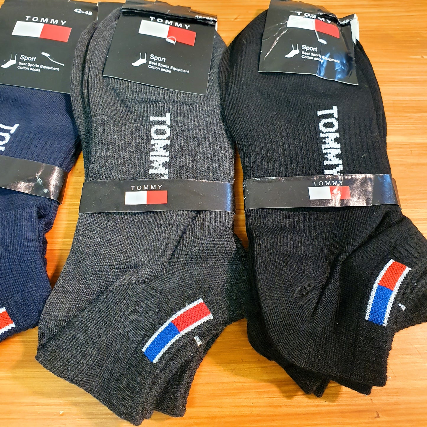 Ankle socks pack of 10 multi colored Tomy and Fila