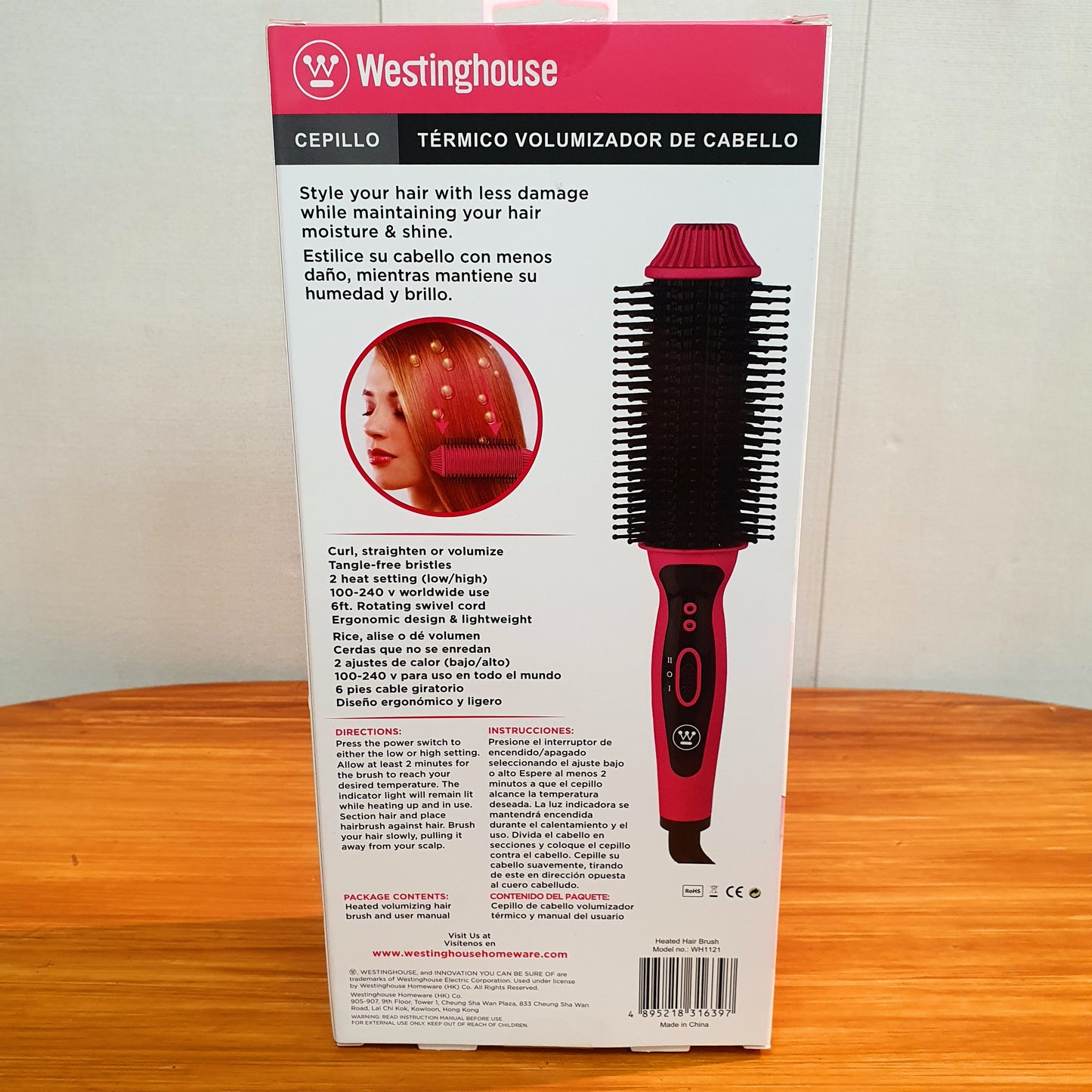 Westinghouse Volumizing Hair Brush Heated