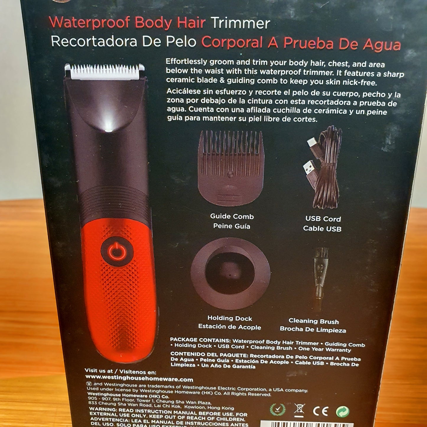 WestingHouse Water Proof Body Hair Trimmer