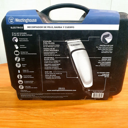 Westinghouse 21 PCs Electric hair Beard Body Trimmer