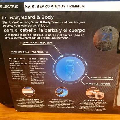 Westinghouse 21 PCs Electric hair Beard Body Trimmer