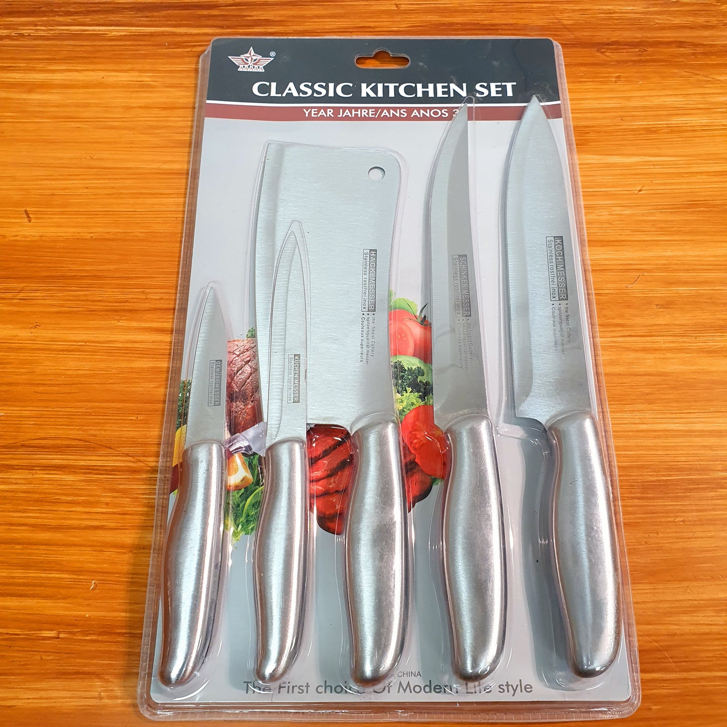 5 pcs knife set stainless steel