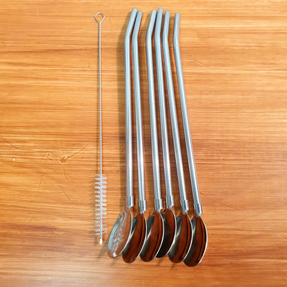 Straw spoon pack of 6