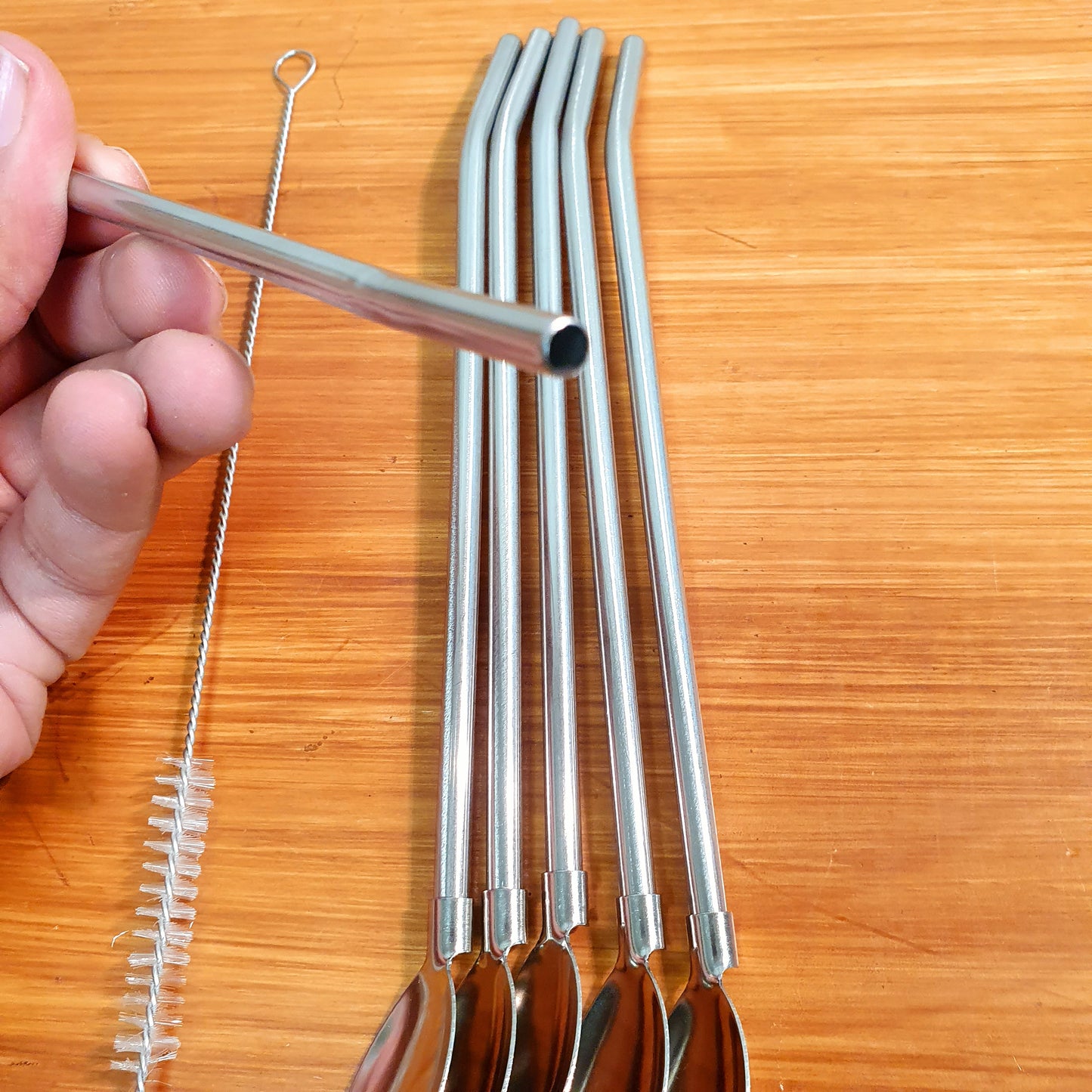 Straw spoon pack of 6