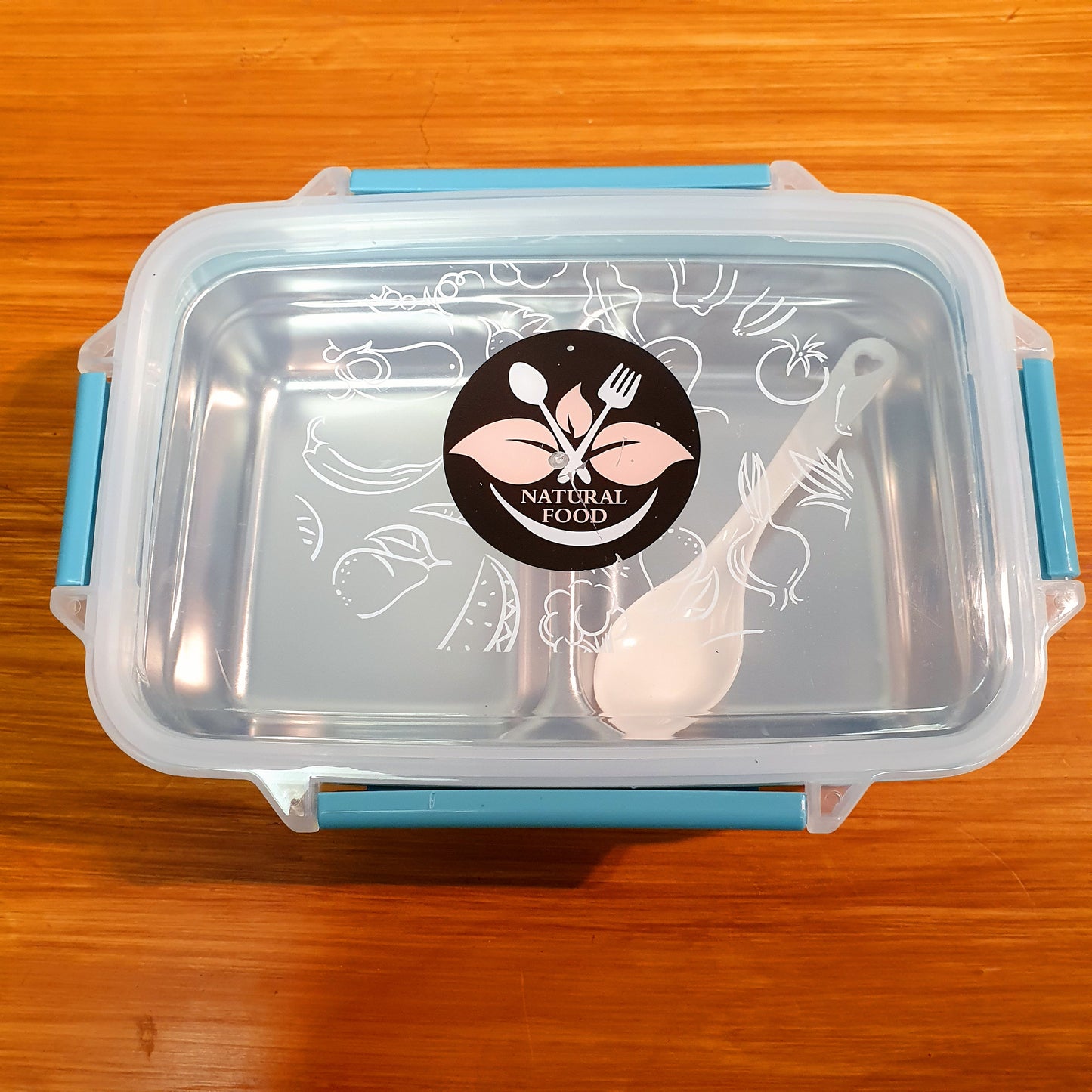 Lunch box with stainless steel inner