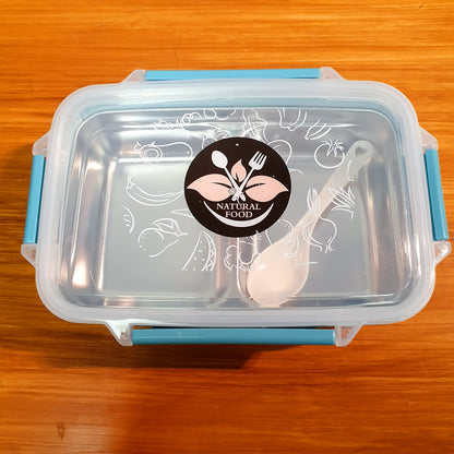 Lunch box with stainless steel inner