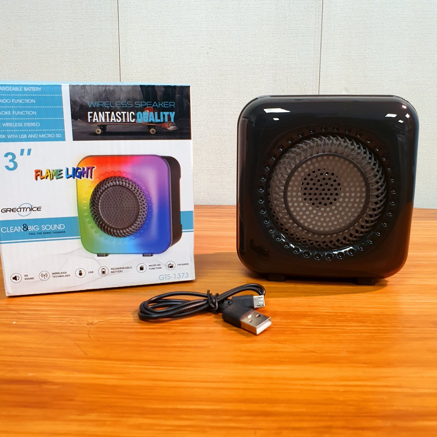 Rechargeable Speaker with lights