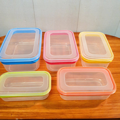5 pcs plastic containers