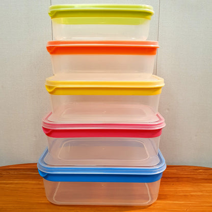 5 pcs plastic containers