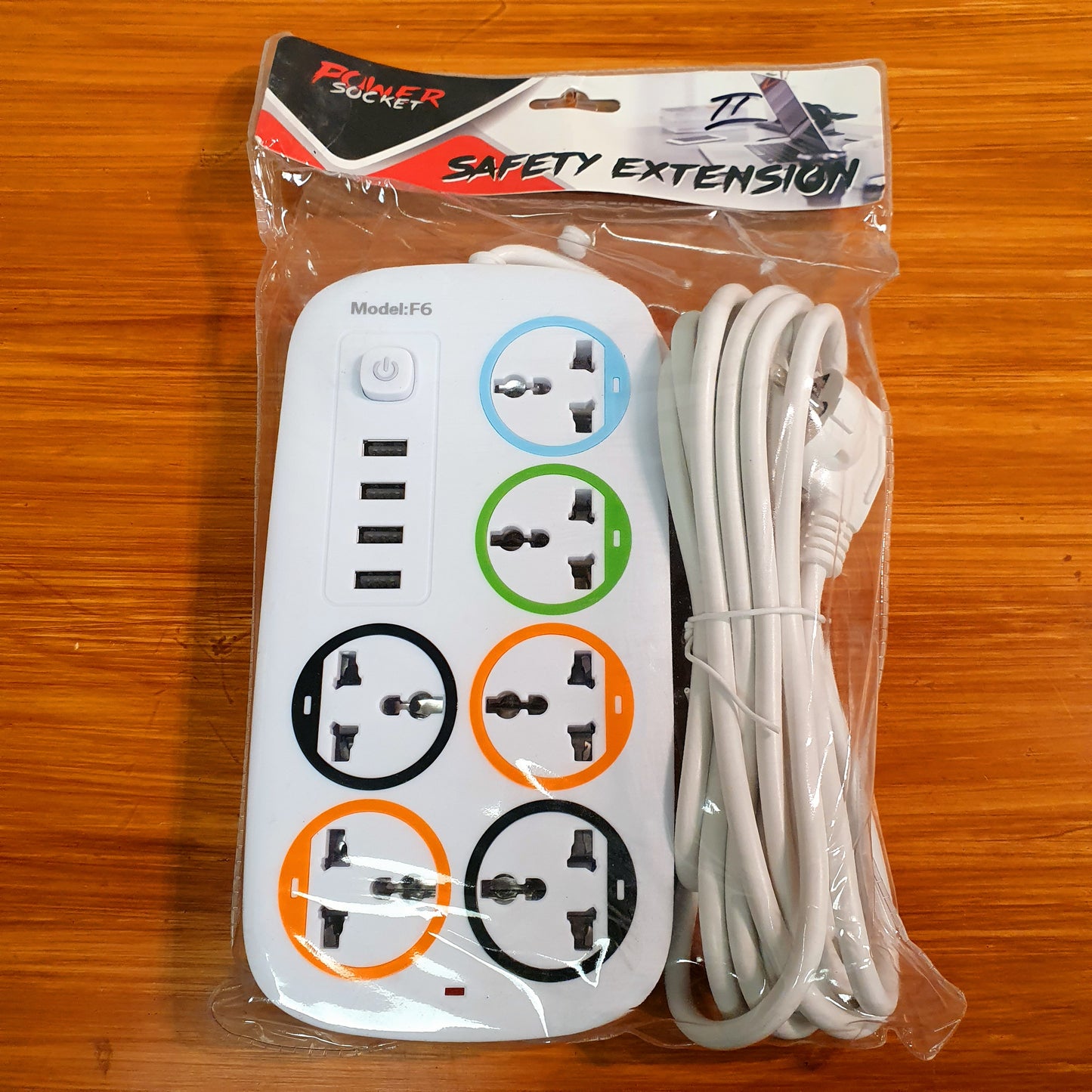 Extension board with usb charging sockets 2500 Watt