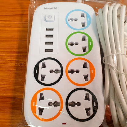 Extension board with usb charging sockets 2500 Watt