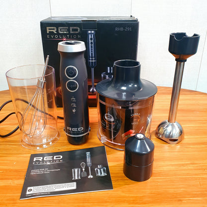 Red Revolution 4 in 1 Chopper Blender Mixer Set