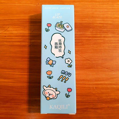 Lip glaze blue packing
