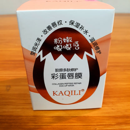 Collagen peptide repair egg lip mask