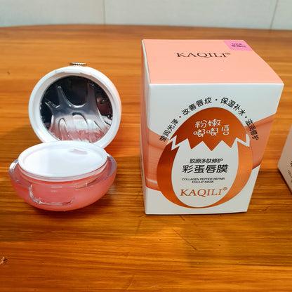 Collagen peptide repair egg lip mask