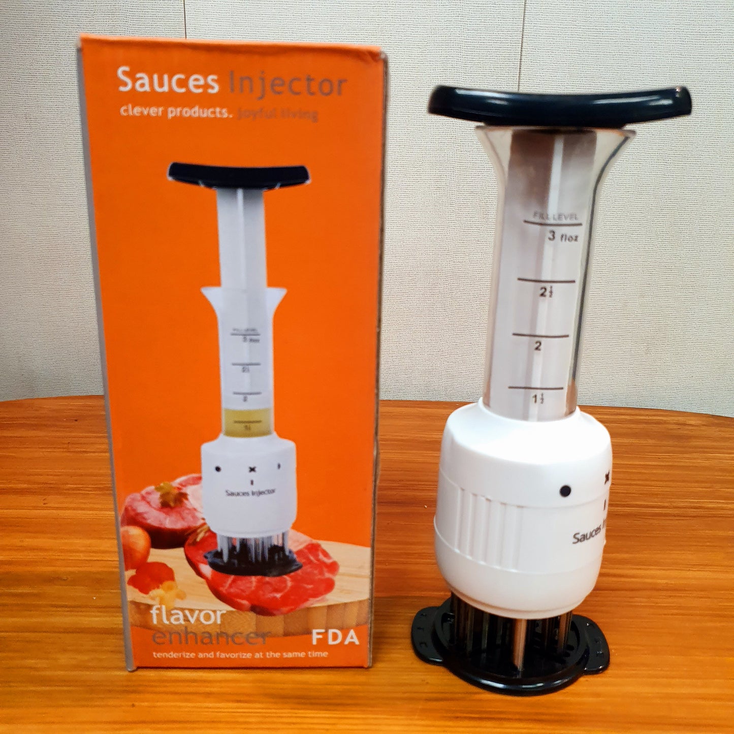 Meat Tenderizer and Marinade Flavor Sauce Injector