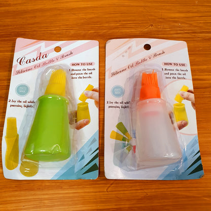 Silicon Oil Bottle and Brush