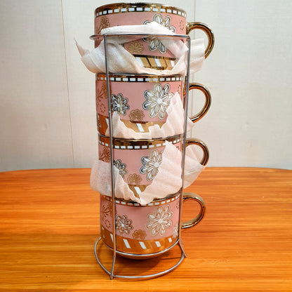 4 pcs Coffee Cup With Holder