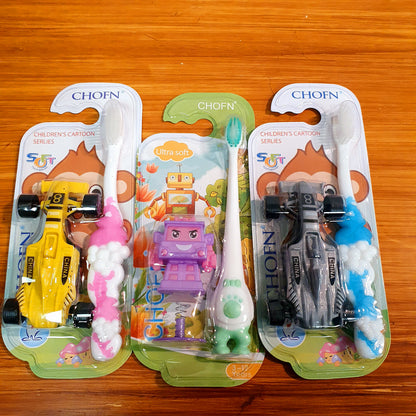 Baby Kids Soft Toothbrush With Play Toy