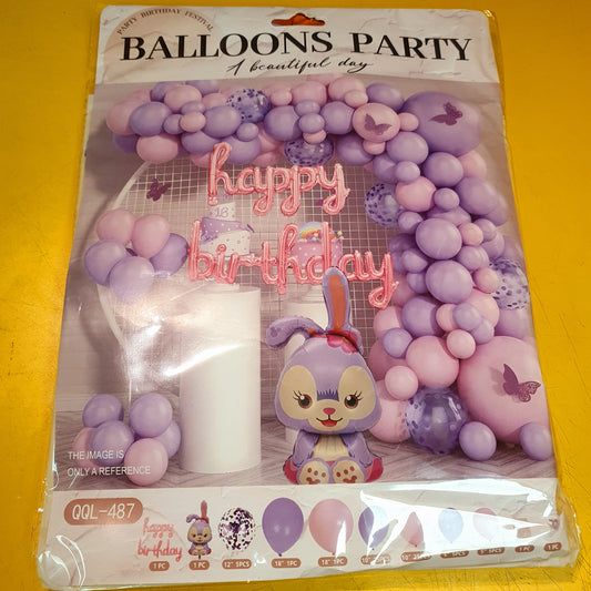 70 pcs Pack of Birthday Balloons