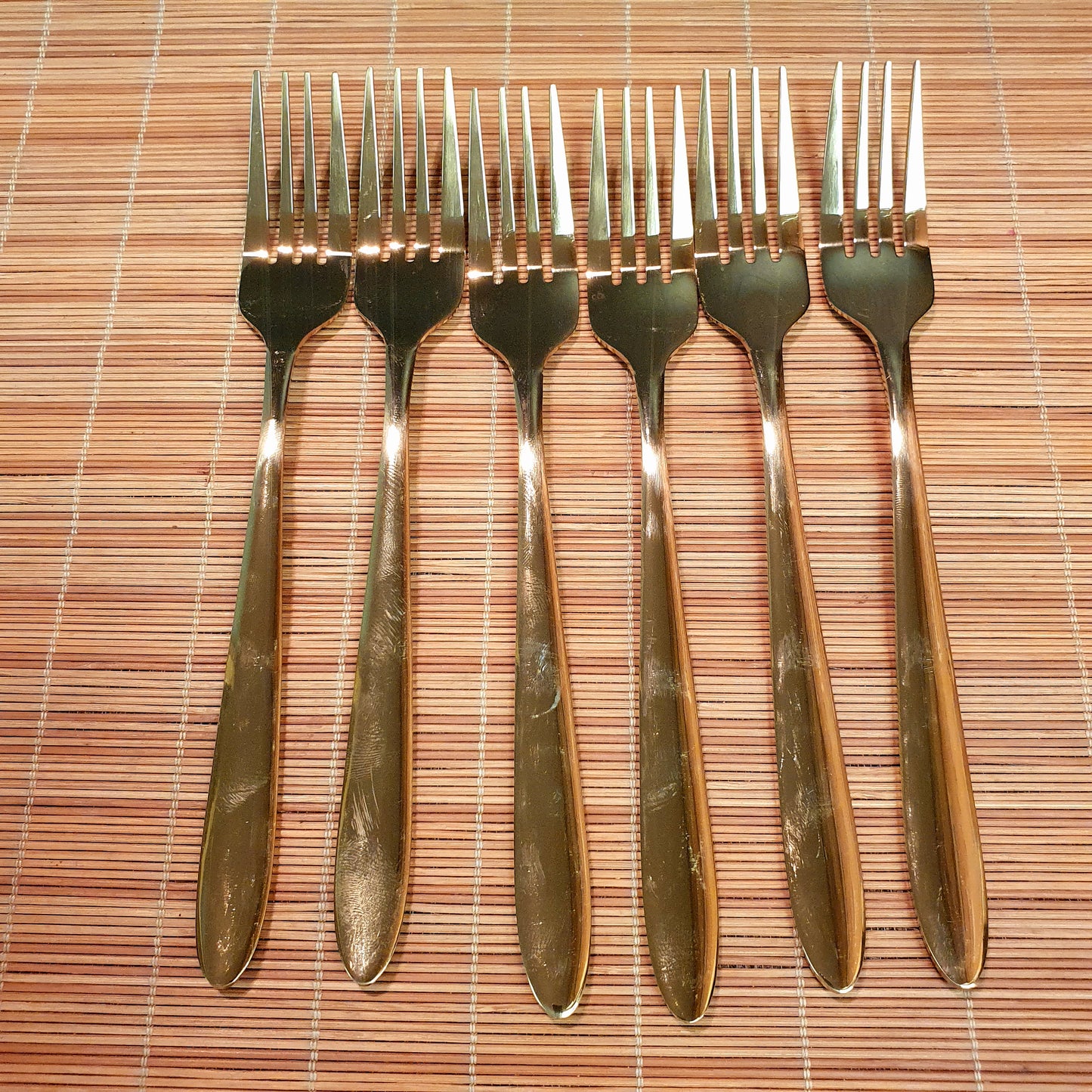 Golden Big Fork Set