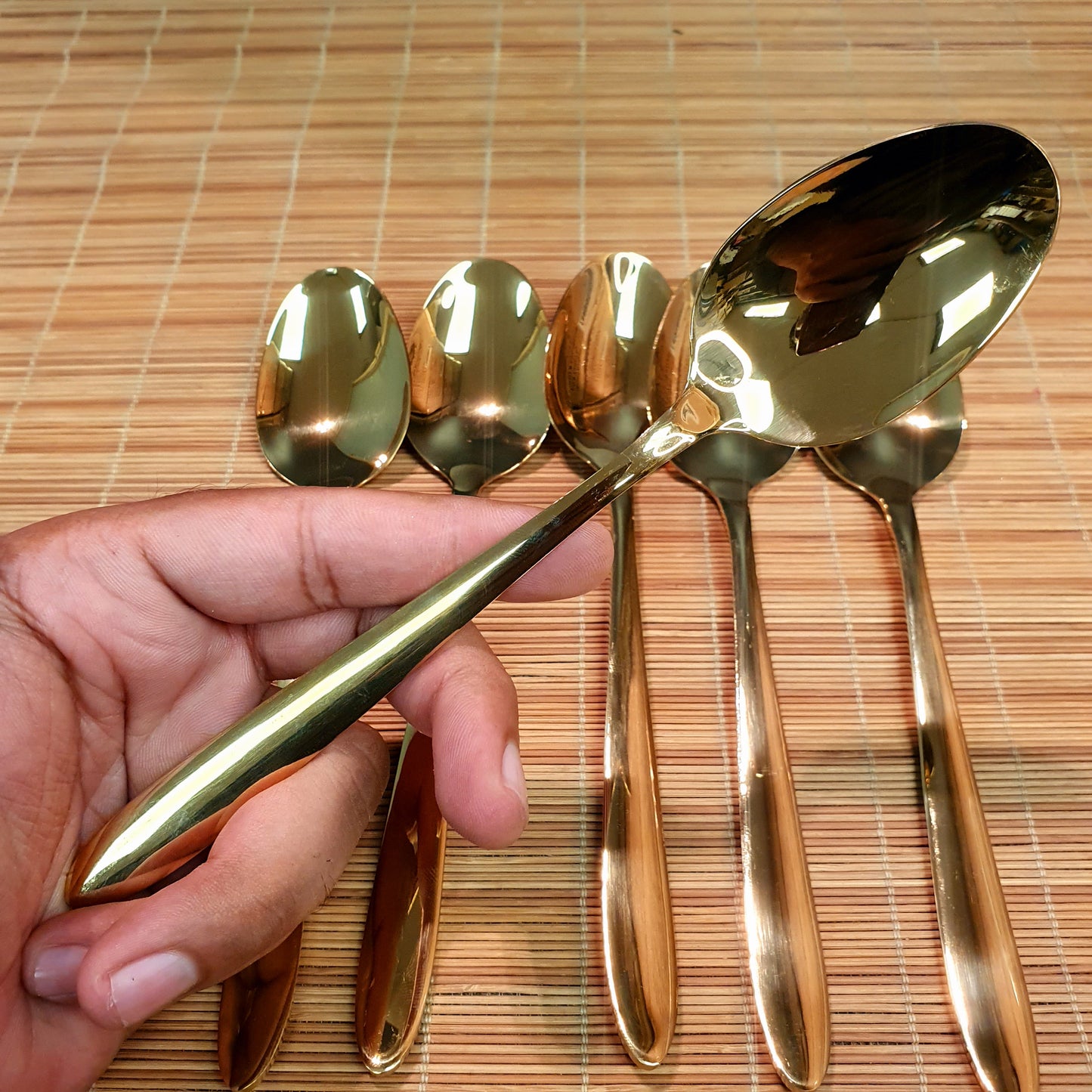 Golden Big Spoon Set