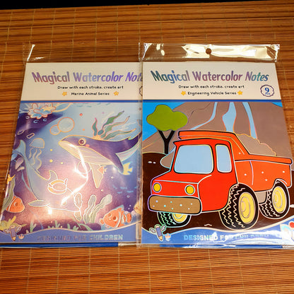Magical Watercolor notes for kids