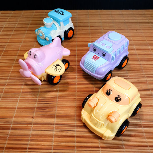 Cartoon Character Small Toy Car