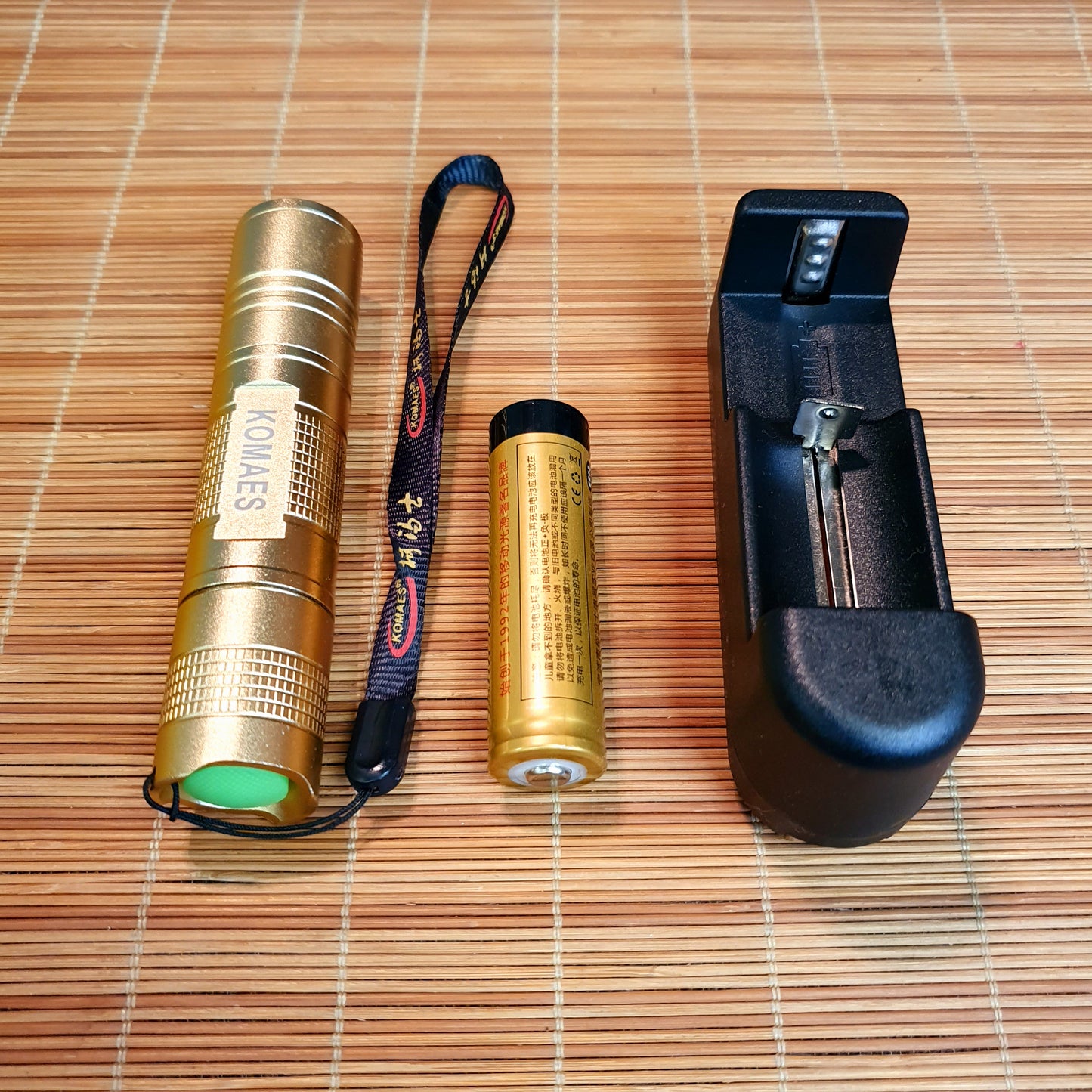 Golden Flash Torch Light Rechargeable with charger