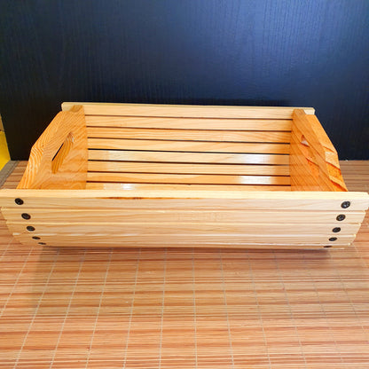 Wooden Fruit Serving Basket