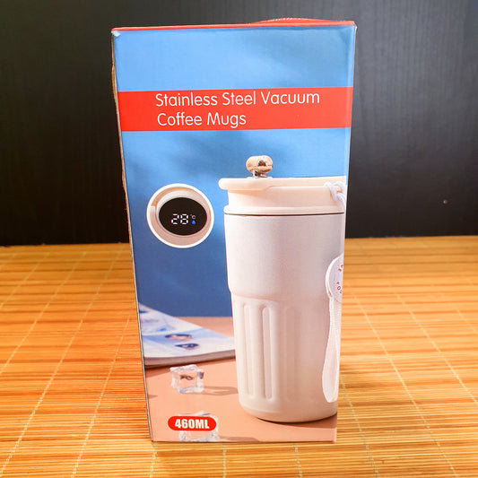 Stainless Steel Vacuum Coffee Digital Temperature Mug 400ml