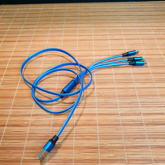 3 in 1 Data Cable Android IPhone and C Type 5118