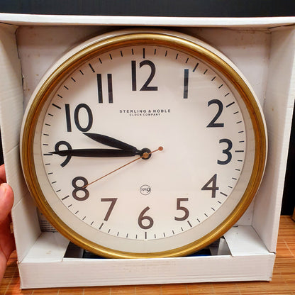 Round Gold Wall Clock