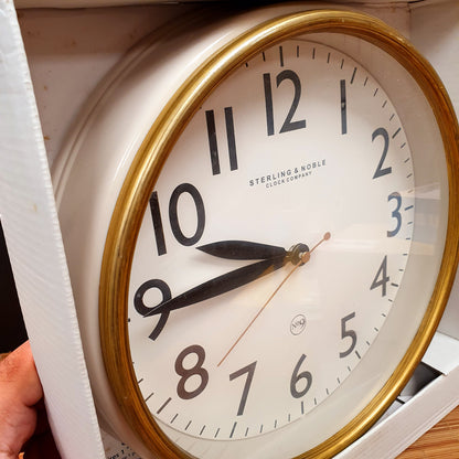 Round Gold Wall Clock