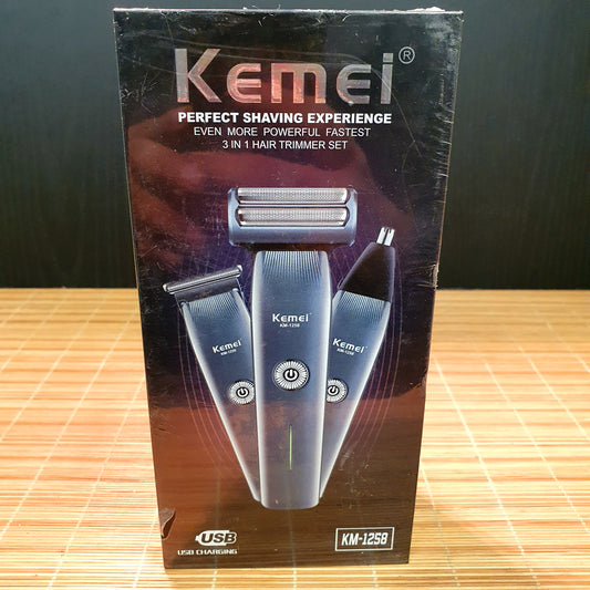 Kemei 3 in 1 Shaving Kit