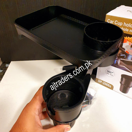 Car Cup Holder with Table Tray