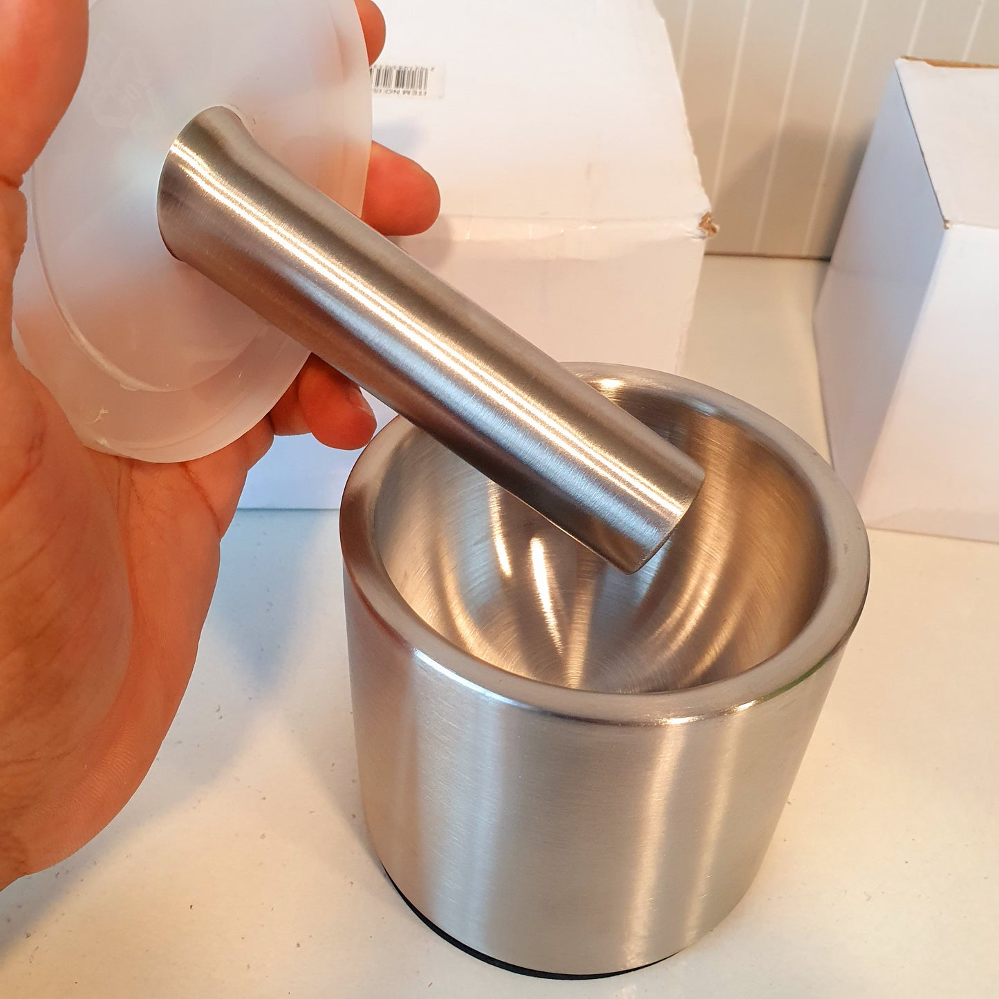 Stainless Steel Grinder Hand Garlic Spice Masher 31130
