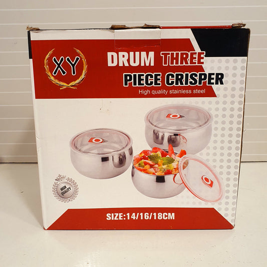 3 piece Set Stainless Airtight Steel Pot 101800