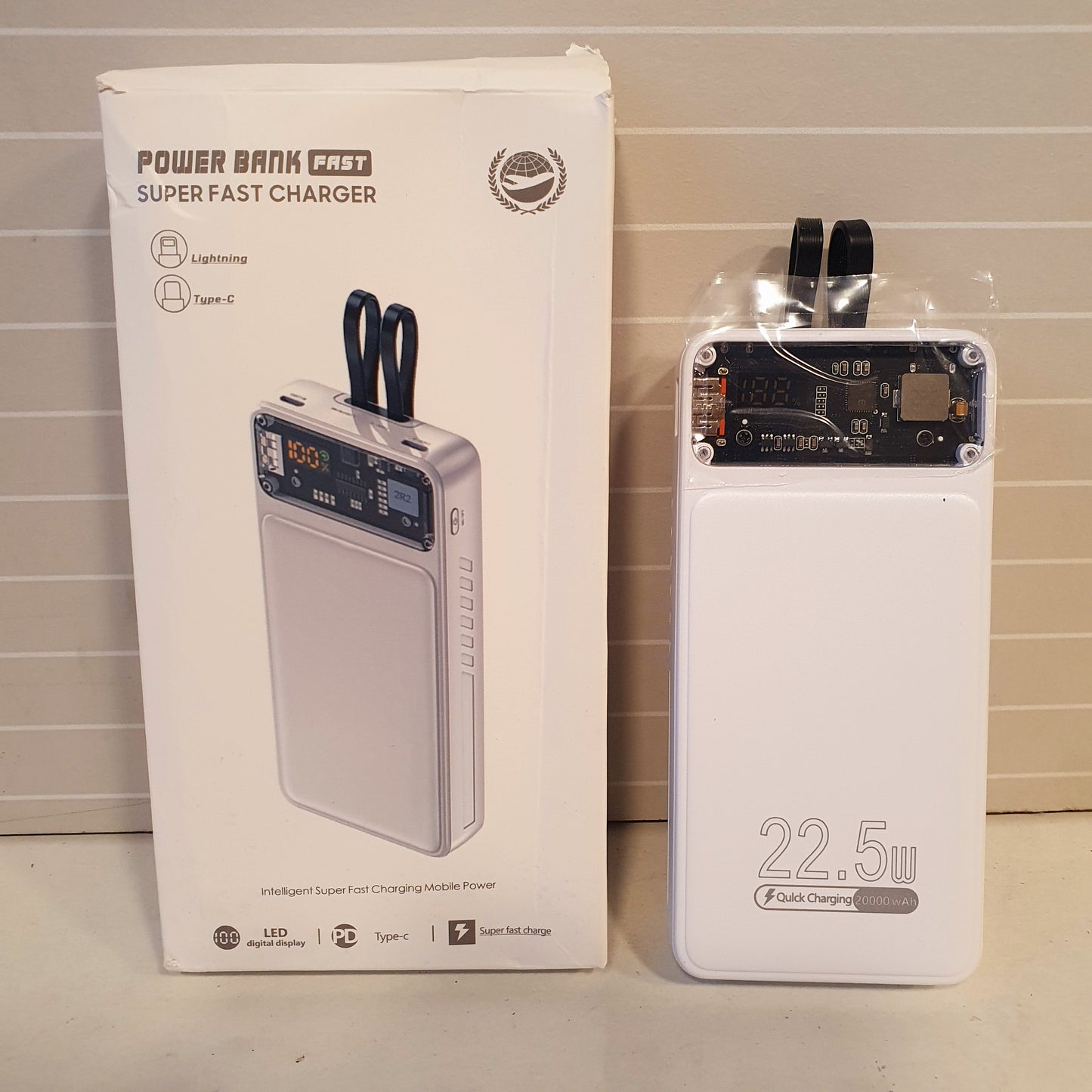 22.5 W Super Fast Charging Powerbank 20000 maH