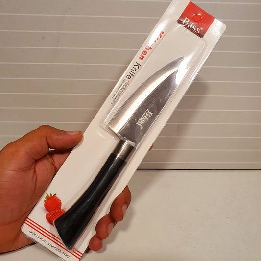 Kitchen Knife Black Handle Short Blade 21150