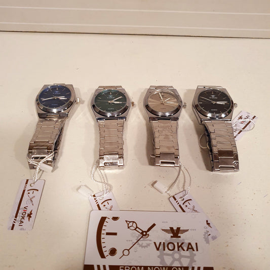 Vokai Quartz Elegant Premium Quarts Stainless Steel Men's Watch 33000