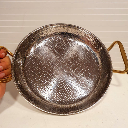 Stainless Steel Hammered Pan  12800