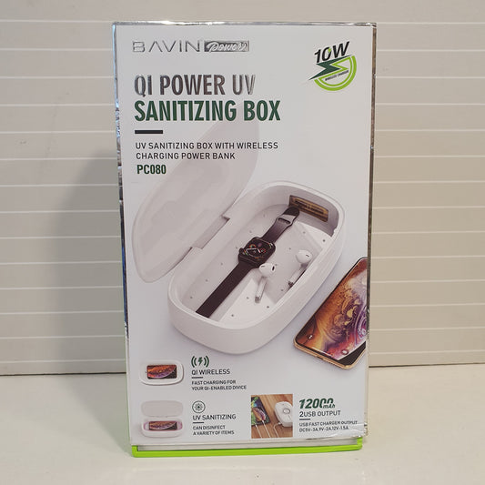 Wireless charger with powerbank and Sanitizing Box All in 1 UV 61550